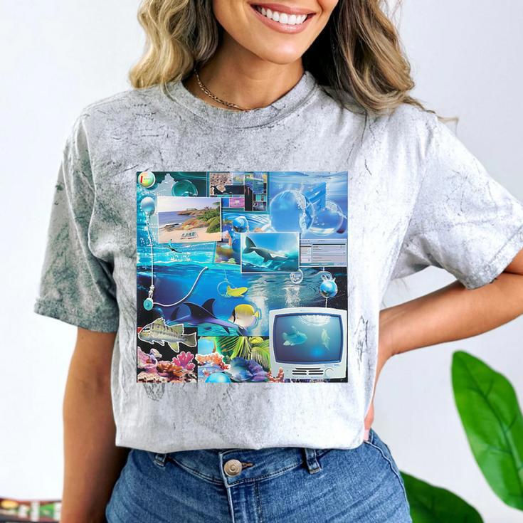Frutiger Aero Retro Vibes Premium Tri-Blend Comfort Color Blast T-Shirt