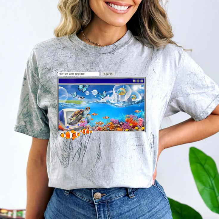 Frutiger Aero Y2k 2000s Comfort Color Blast T-Shirt