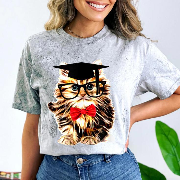 Graduation Cat Class Of 2023 Comfort Color Blast T-Shirt