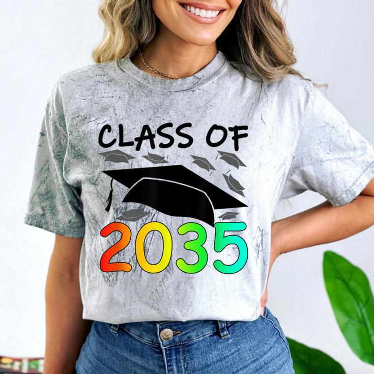 Graduation Class Of 2035 Hand Prints Space Pre-K -12th Grade Comfort Color Blast T-Shirt