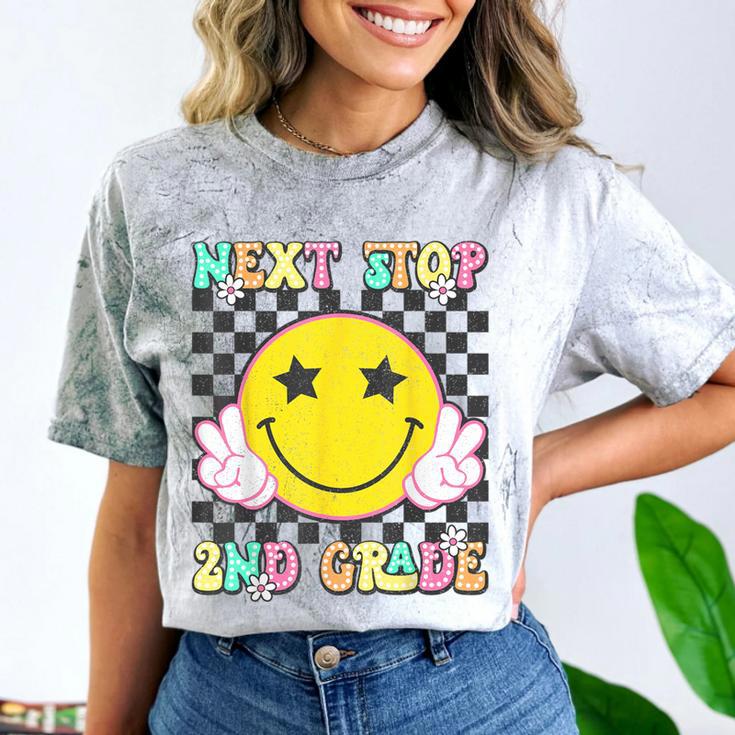 Groovy Next Stop 2nd Grade 1st Grade Graduation 2025 Comfort Color Blast T-Shirt