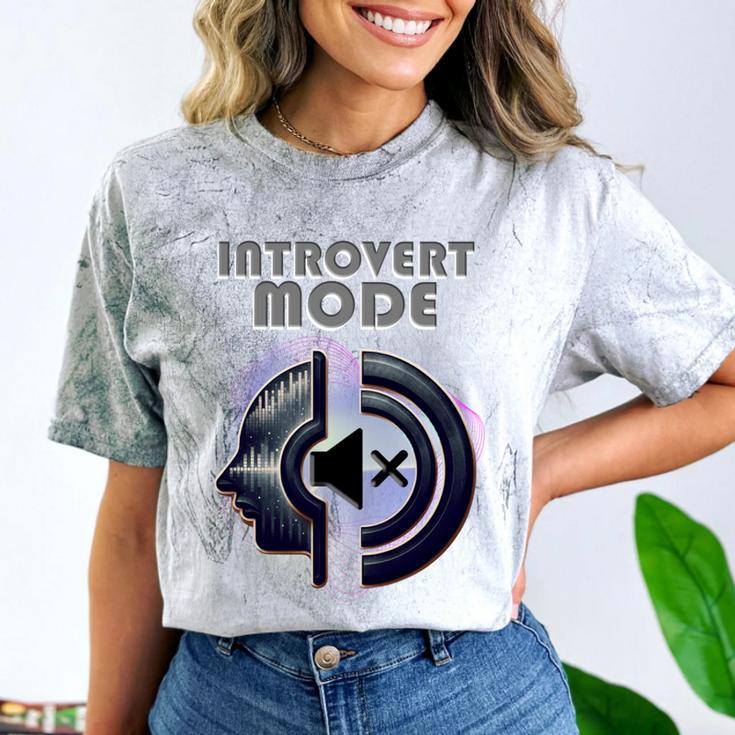 Introvert Mode Finding Inner Peace In Silence Comfort Color Blast T-Shirt