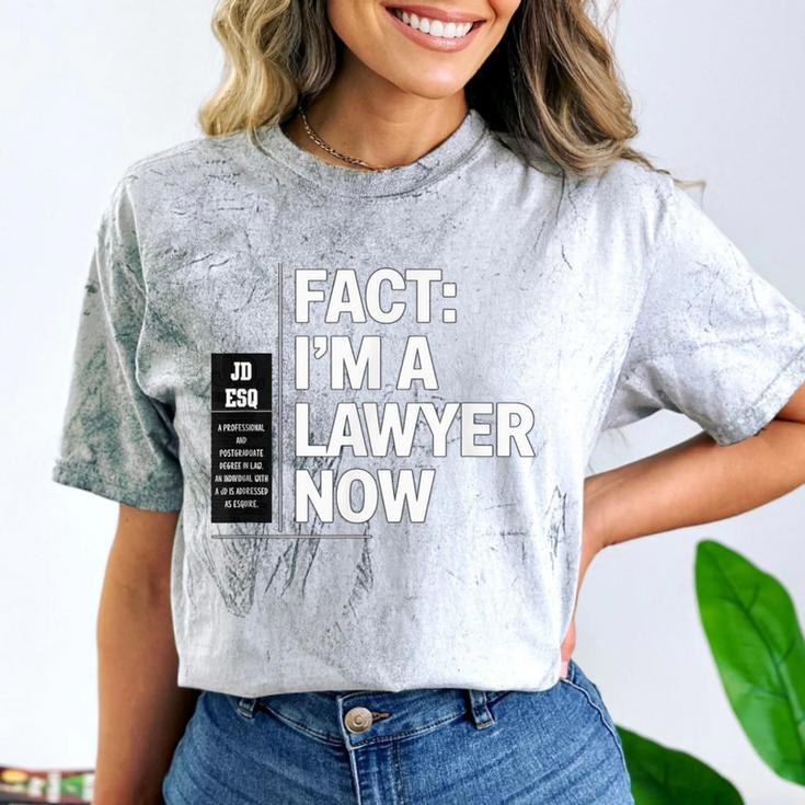 JD ESQ Law Graduate Fact I’m a Lawyer Now Graduation Comfort Color Blast T-Shirt