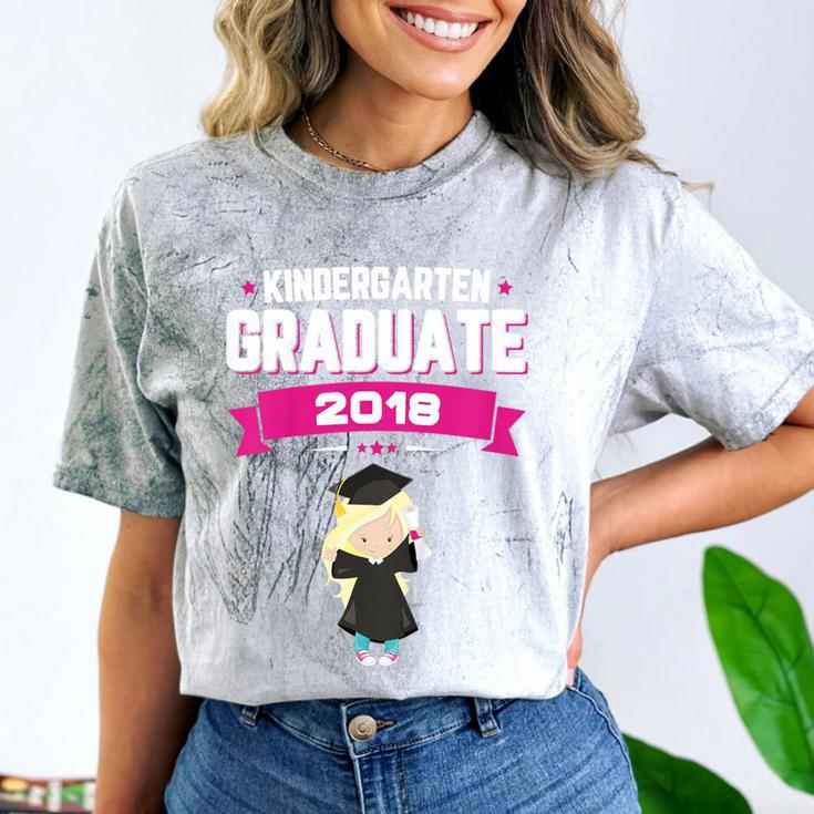 Kids Kindergarten Graduate 2018 Graduation  Girls Comfort Color Blast T-Shirt
