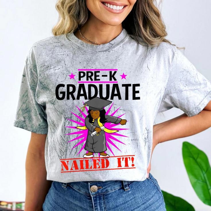 Kids Pre K Graduation Flossing Girl Nailed It Graduate Girls Comfort Color Blast T-Shirt