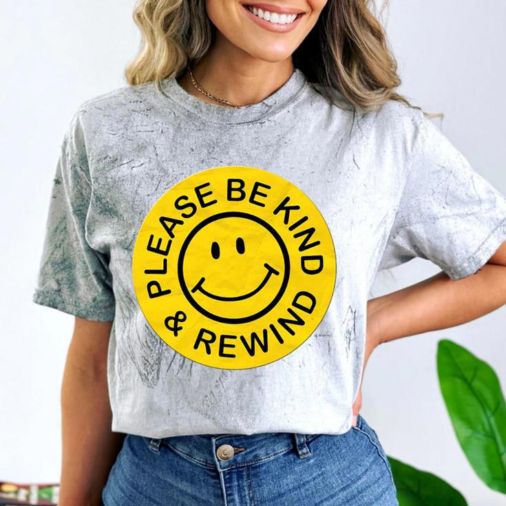 Be Kind Rewind Shirt Retro Nostalgia Sticker 80s 90s Tee Premium Tri-Blend Comfort Color Blast T-Shirt