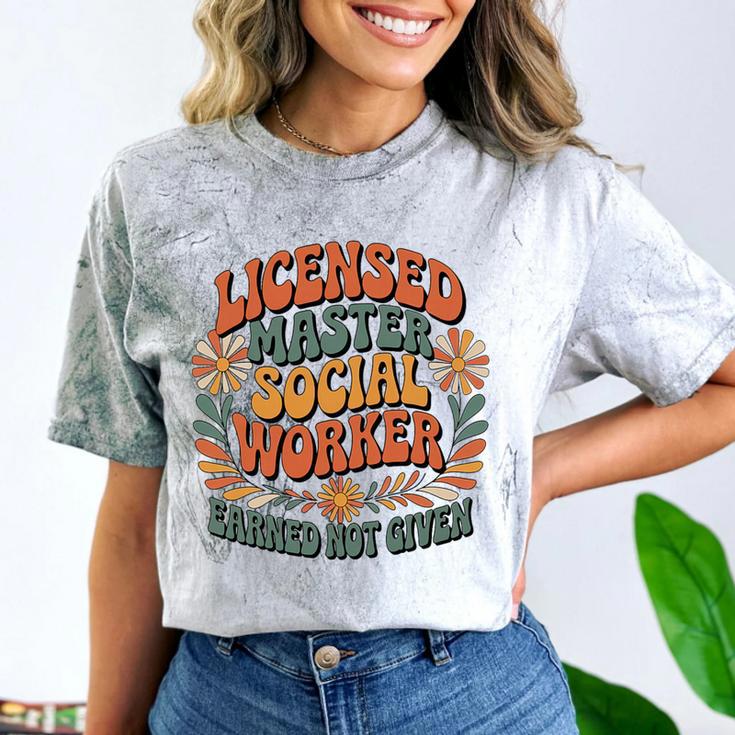Licensed Social Worker Masters MSW LMSW Graduation 2026 Premium Tri-Blend Comfort Color Blast T-Shirt