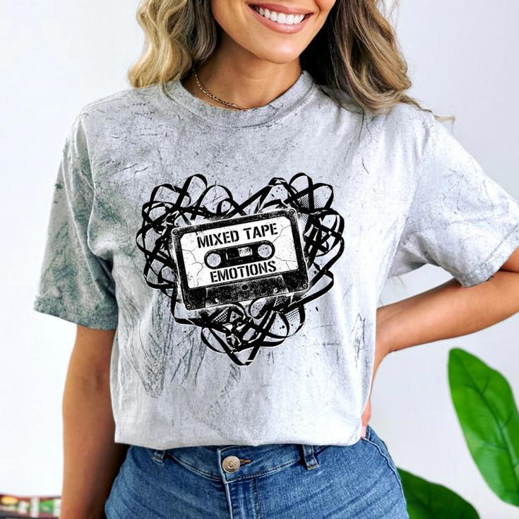 Mixed Tape Emotions Music Lover Nostalgia Quote Premium Tri-Blend Comfort Color Blast T-Shirt