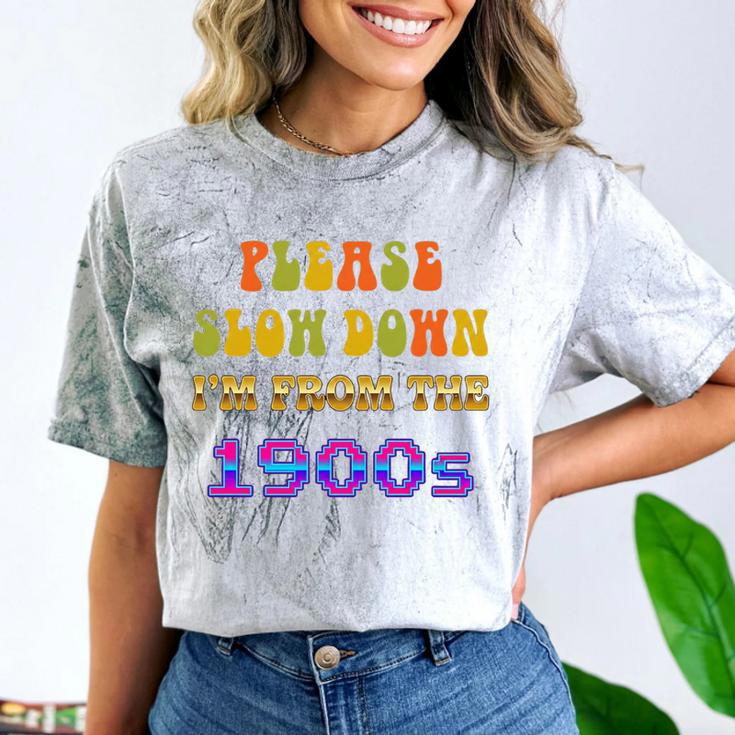 Please Slow Down I'm From The 1900s Retro Vintage 70 Premium Tri-Blend Comfort Color Blast T-Shirt