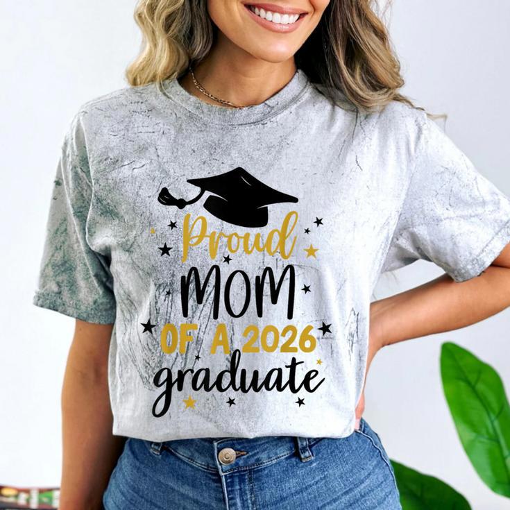 Proud Mom Of A Class Of 2026 Graduate Senior Graduation 2026 Comfort Color Blast T-Shirt