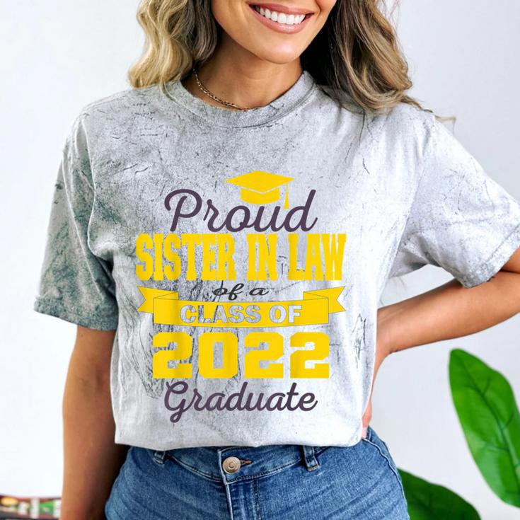 Proud Sister In Law Of 2022 Graduate Class 2022 Graduation Comfort Color Blast T-Shirt