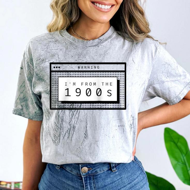 Retro Computer Screen I'm From The 1900s Birthday Raglan Baseball Tee Comfort Color Blast T-Shirt