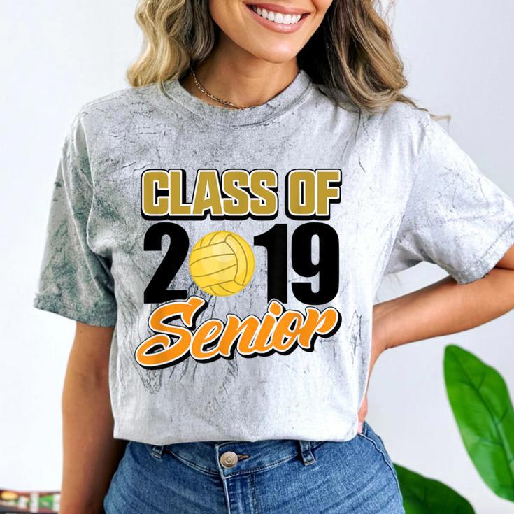 Senior Class Of 2019 Tshirt Graduation School Volleyball Comfort Color Blast T-Shirt