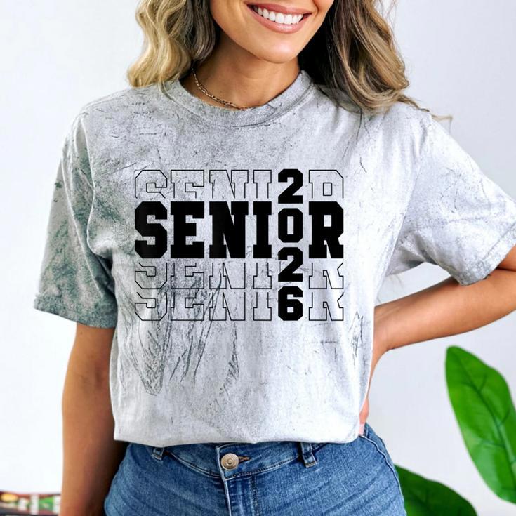 Senior Class Of 2026 Varsity Text Graduation Comfort Color Blast T-Shirt