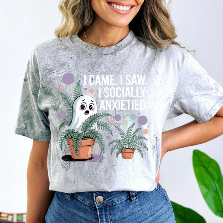 Social Anxiety Introvert Nervous Awkward Socially Comfort Color Blast T-Shirt