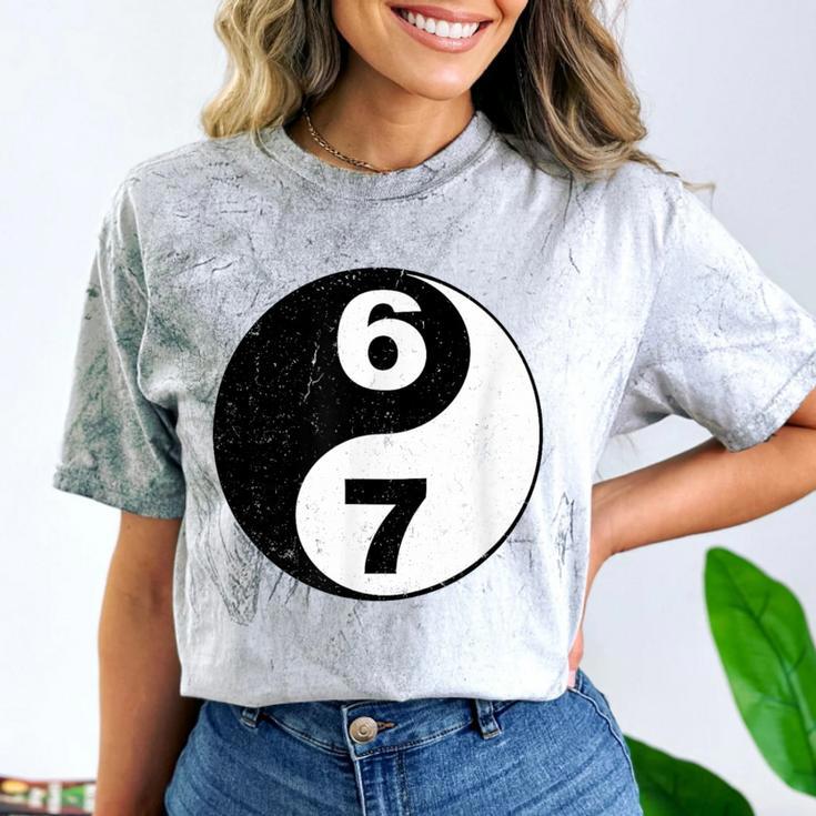 Vintage 6 7 Yin Yang Namaste Six Seven Nostalgia Comfort Color Blast T-Shirt