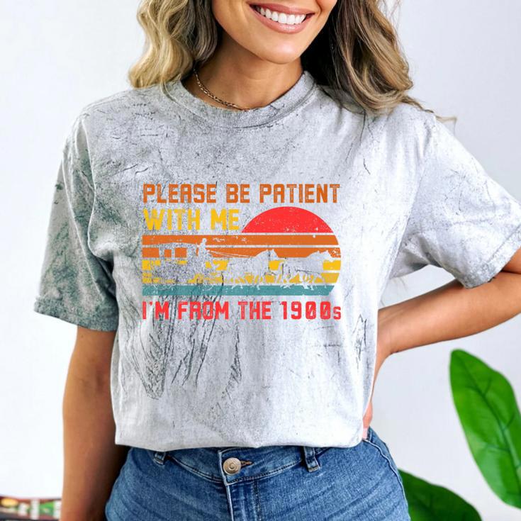 Vintage Retro Please Be Patient With Me I'm From The 1900s Premium Comfort Color Blast T-Shirt