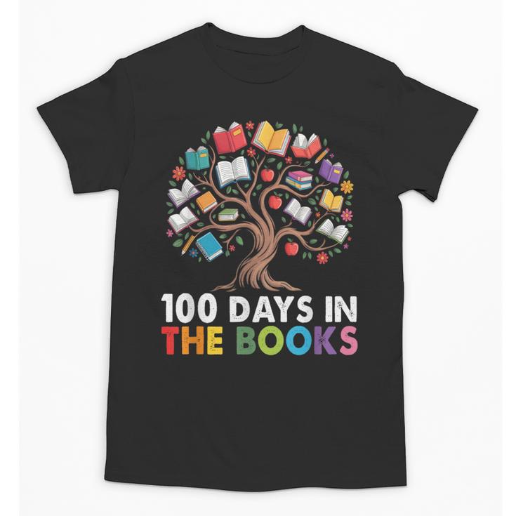 100 Days In The Books Reading Teachers Librarians School Unisex T-Shirt