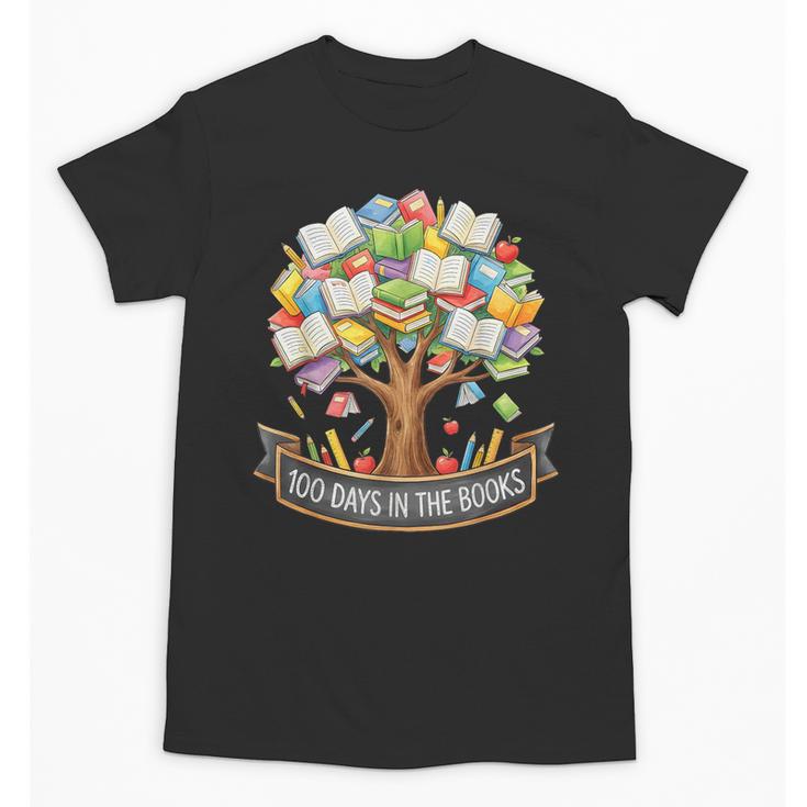 100 Days Of School In The Books Librarian Reading Teacher Unisex T-Shirt