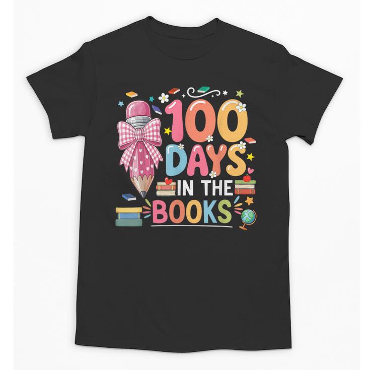 100th Day Of School Teacher Floral 100 Days In The Books Unisex T-Shirt