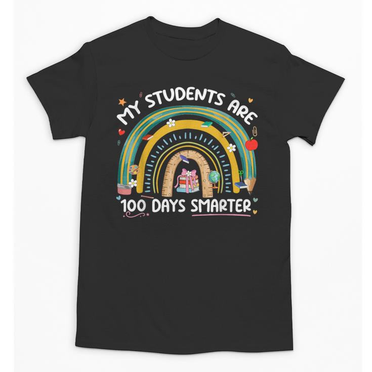 100th Day Of School Teachers Students Women Floral Books Unisex T-Shirt