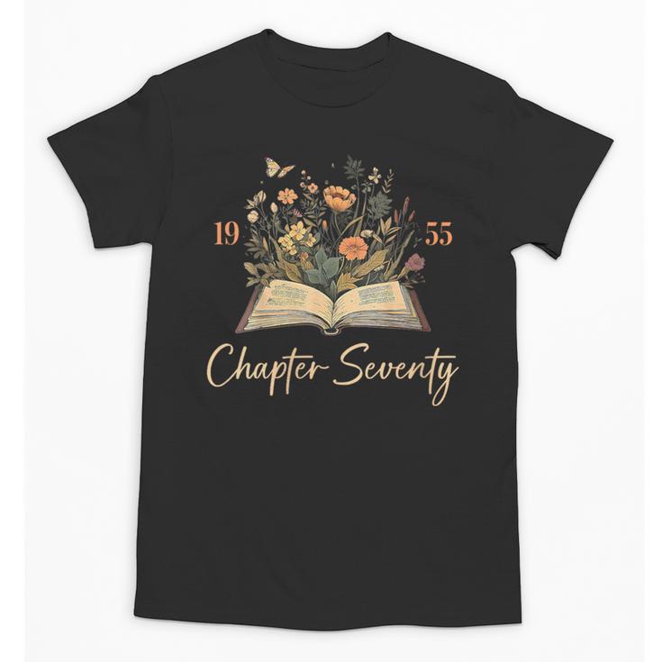 1955 Chapter Seventy 70th Birthday Wildflower Book 70 Yr Old Unisex T-Shirt