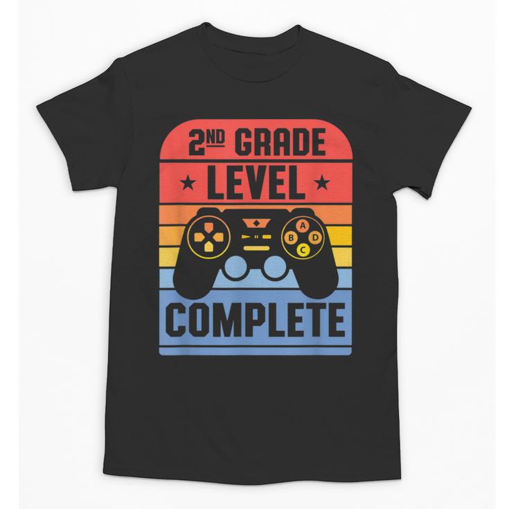 2nd Grade Level Complete Graduation Student Video Gamer Unisex T-Shirt