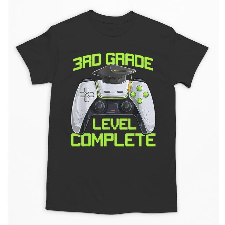 3rd Grade Level Complete Gamer Class Of 2026 Graduation Unisex T-Shirt