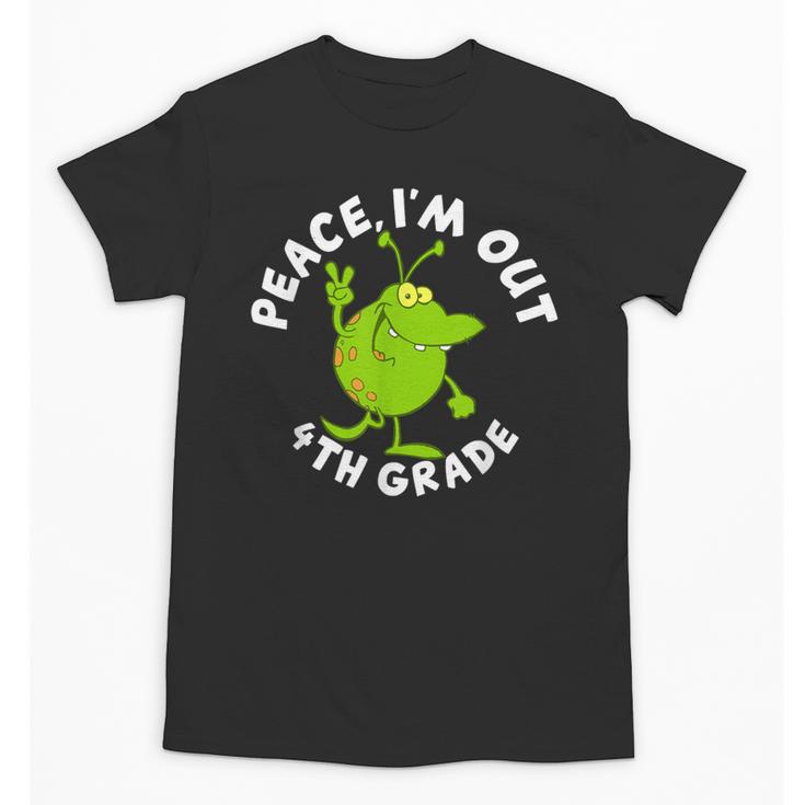 4th Grade Graduation Promotion Peace I'm Out Last Day Unisex T-Shirt