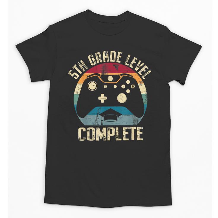 5th Grade Level Complete Gamer Graduation Boys Class Of 2024 Unisex T-Shirt