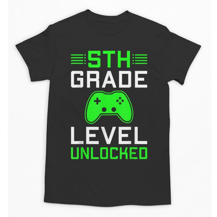 5th Grade Level Unlocked Back To School Gamer Graduation Unisex T-Shirt
