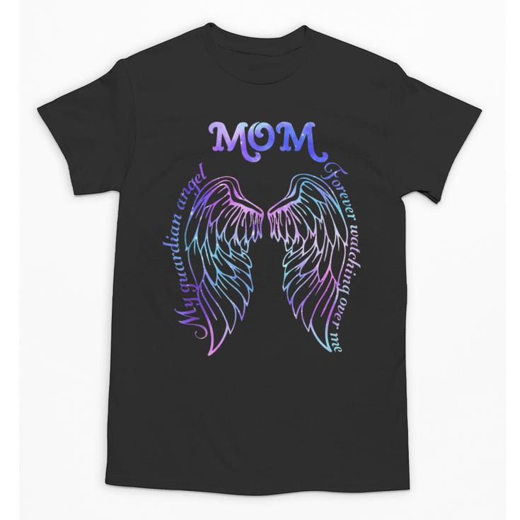 61eO Mom Memory My Guardian Angels Loss Of Mom Memorial Unisex T-Shirt