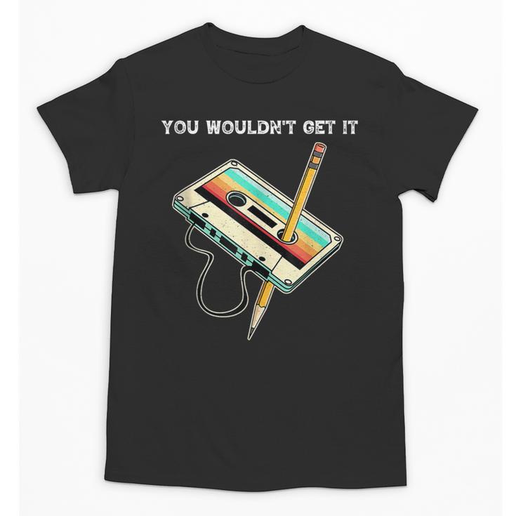 70s 80s 90s Retro Party Costume Nostalgia Cassette Unisex T-Shirt