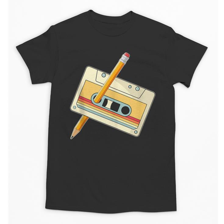 80's 90's Retro Music Party Costume Nostalgia Cassette Unisex T-Shirt