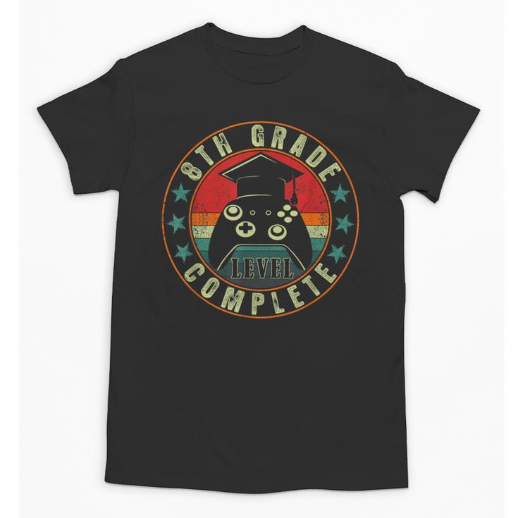 8th Grade Graduation Gamer 8th Grade Level Complete Unisex T-Shirt