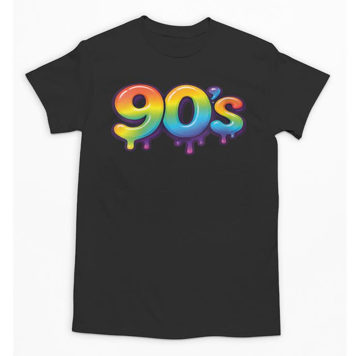 90s Retro Pop Art Rainbow Lips Nostalgia Costume 90s Unisex T-Shirt