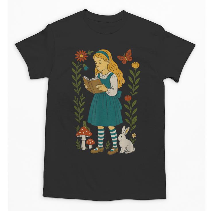 Alice In Wonderland Book Lover Lewis Carroll Rabbit Unisex T-Shirt