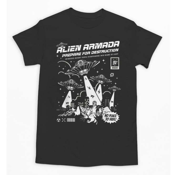 Alien Abduction UFO Lovers Comic Book Style Shirt Unisex T-Shirt