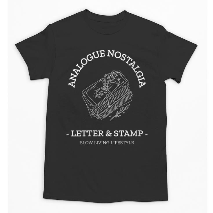 Analogue Nostalgia Letter & Stamp Graphic Unisex T-Shirt