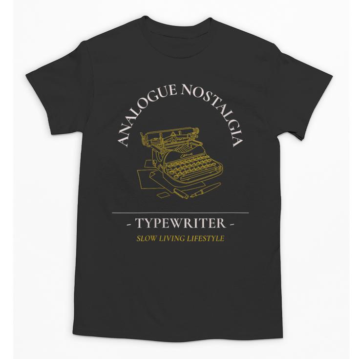 Analogue Nostalgia Typewriter Graphic Unisex T-Shirt