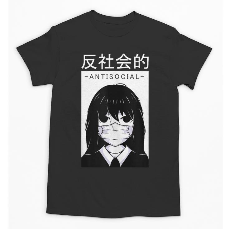 Anime Antisocial Introvert I Hate People Anti Social EMD Unisex T-Shirt