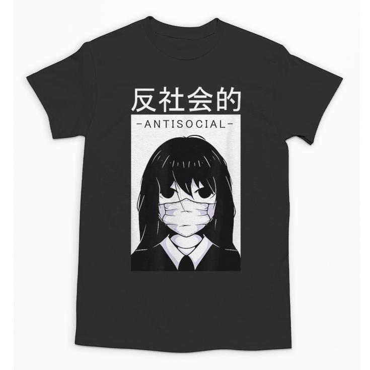 Anime Antisocial Introvert I Hate People Anti Social EMD Unisex T-Shirt