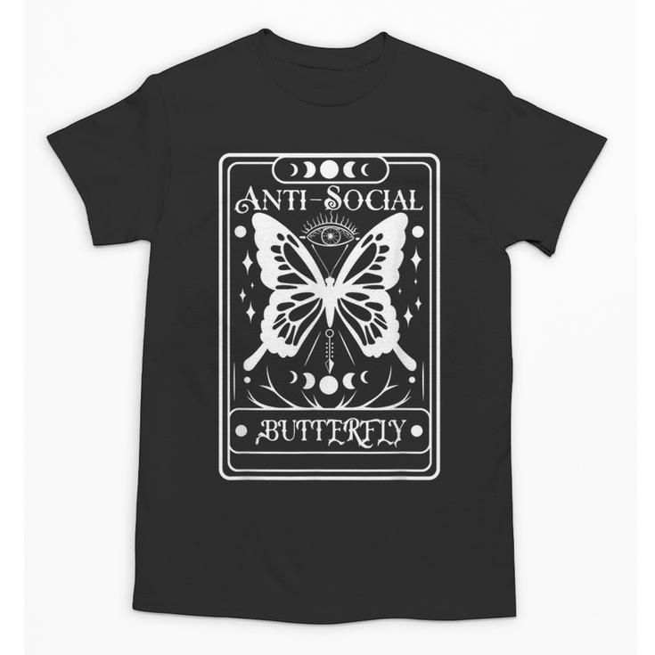 Anti-Social Butterfly Introvert Dislike People Unisex T-Shirt