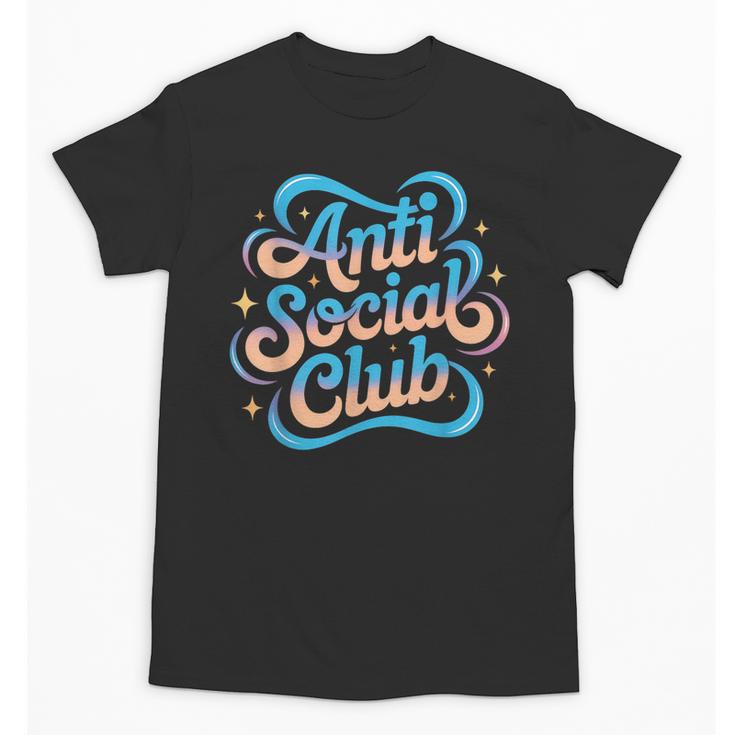 Anti-Social Club Introvert Humor Unisex T-Shirt
