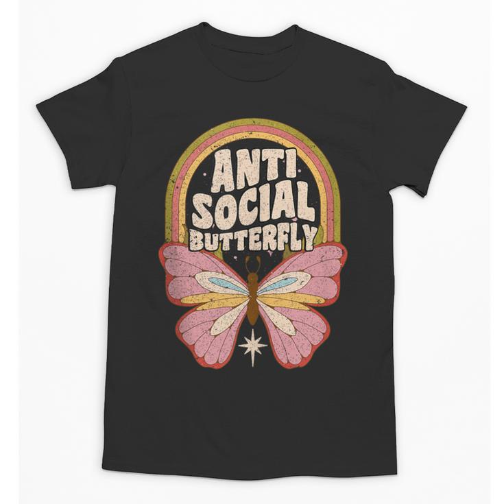Anti-Social Introvert Butterfly Lover Unisex T-Shirt