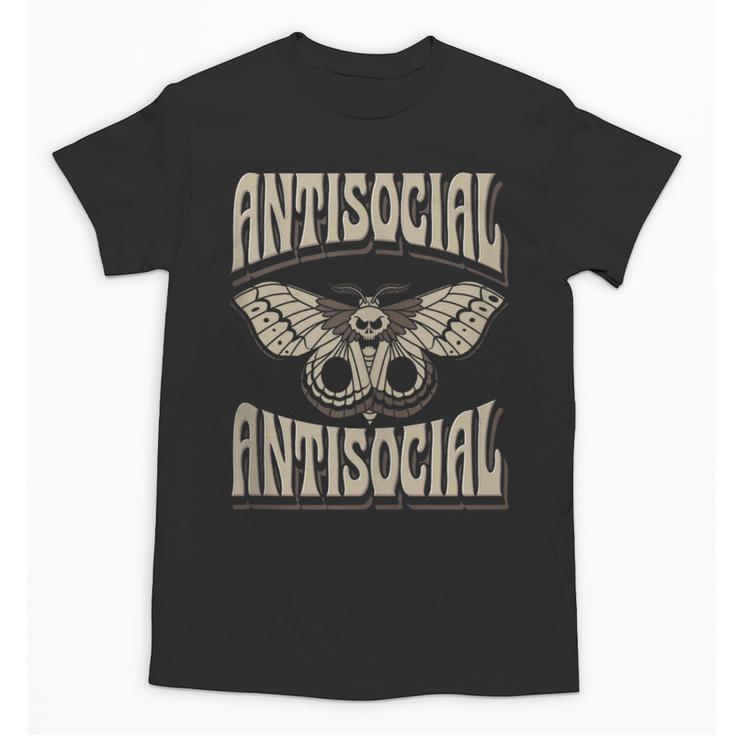 Antisocial Butterfly Quote Socially Selective Introvert Unisex T-Shirt
