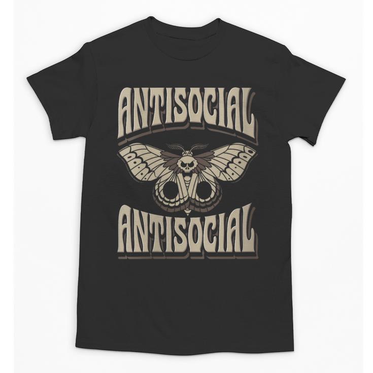 Antisocial Butterfly Quote Socially Selective Introvert Unisex T-Shirt