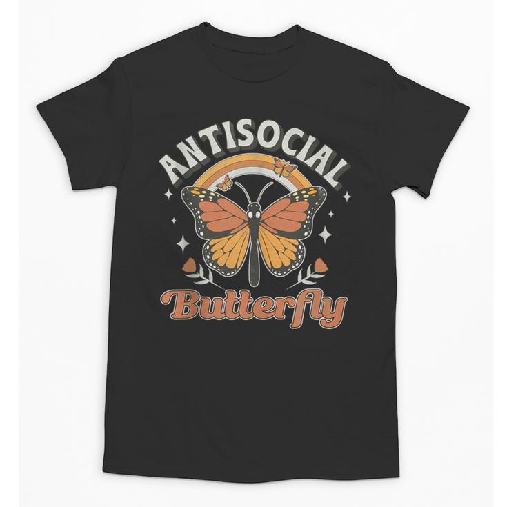 Antisocial Butterfly Tee For Introvert Men Women Girls Unisex T-Shirt