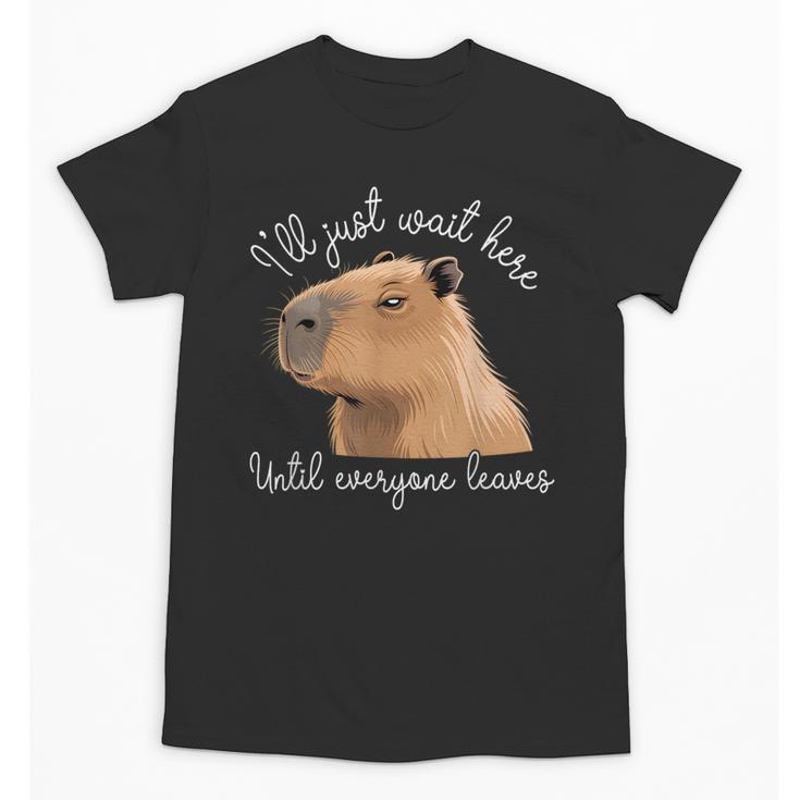 Antisocial Introvert Capybara Sarcastic Humor Unisex T-Shirt