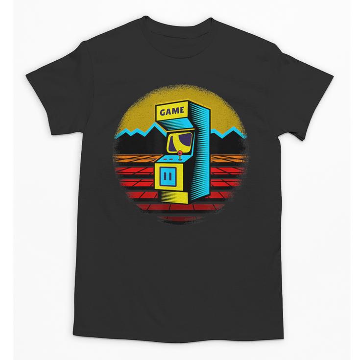 Arcade Game Machine Nostalgia Retro Gamer 80s 90s Unisex T-Shirt